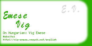 emese vig business card